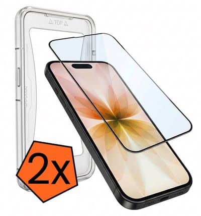 Screenprotector - 2 Stuks - Geschikt voor Apple iPhone 17 - Met Installatie Kit - Gehard Glas - Beschermglas - Tempered Glass - Screen Protector
