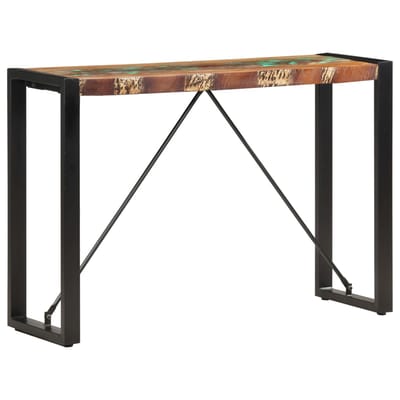 vidaXL - Wandtafel - 110x35x76 - cm - massief - gerecycled - hout