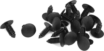 Kunststof Klinknagels - Bevestigingsclips Fender - Auto-onderdelen Bevestigen - Push-Type Retainer Clip - 6.5 mm Gatmaat - Zwart