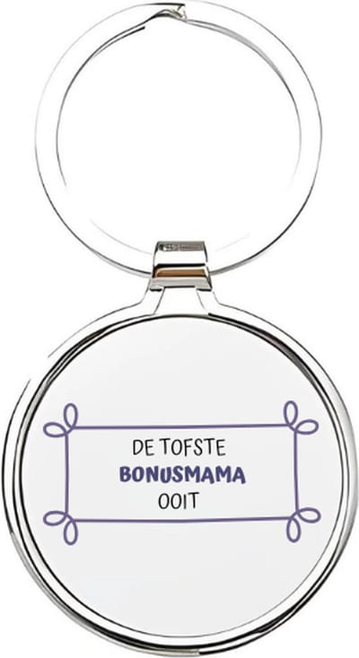 Akyol - ik heb de tofste bonusmama ooit Sleutelhanger - Bonusmoeder - de liefste bonusmama - bonusmoeder sleutelhanger - mama sleutelhanger - sleutelhanger mam - familie sleutelhanger - moederdag cadeautje - mama cadeau - mothersday - 4 x 7,5 CM