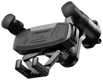 Hoco, Telefoonhouder voor in de auto met zwaartekracht voor ventilatierooster, Zwart