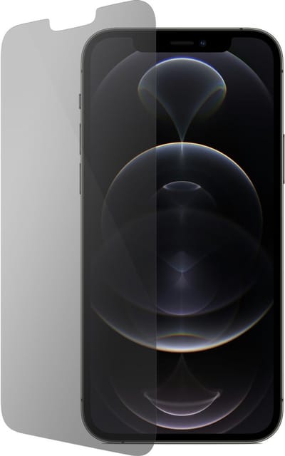 Mobiparts Privacy Screenprotector geschikt voor Apple iPhone 12/12 Pro - Privacy bescherming - Gehard Glas - Anti-bacterieel
