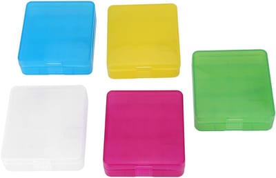 Draagbare Batterijbox - Batterijhouder Container - Batterijen Opslaan - Solide Duurzaam ABS - 12 x 8 x 7 cm