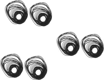 Reparatieriemen Cassette - Rubberen Riemen - Apparatuur Onderhoud - Uitstekende Slijtvastheid - 6 Stuks - Zwart