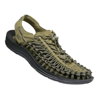sandalen voor heren Keen trekking uneek - donkere olijven / zwart