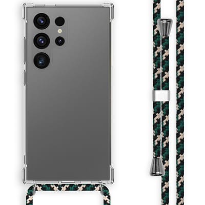 imoshion Hoesje - Geschikt voor Samsung Galaxy S24 Ultra - Backcover met koord - Groen