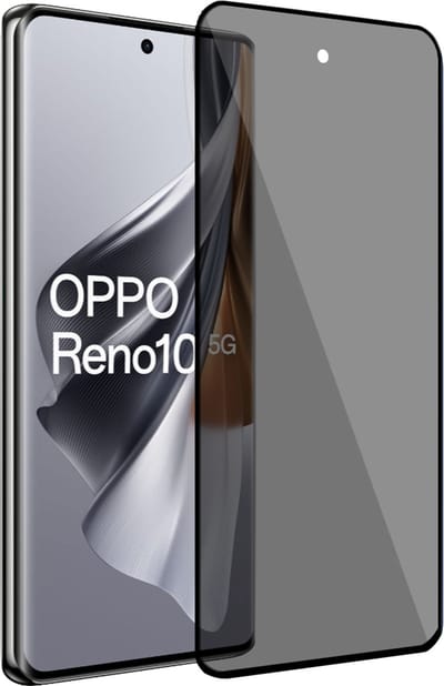 Geschikt voor OPPO Reno 10 / 10 Pro - Privacy Screenprotector - Beschermglas - Privé GuardCover