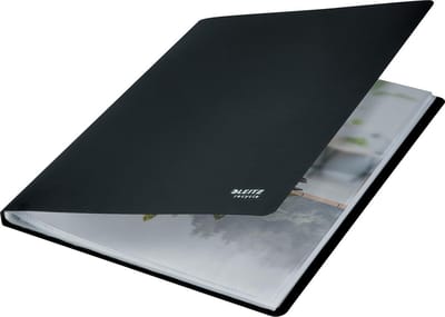 Showmap Leitz Recycle A4 40-tassen gerecycled PP zwart | 10 stuks