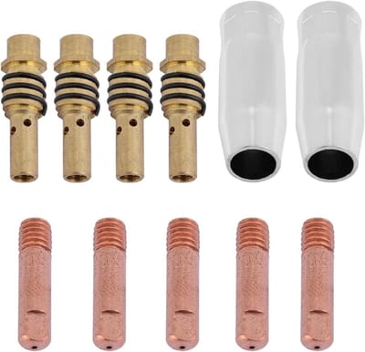 Lassen Accessoires Set - Mondstukken en Tips - Metaal Bewerken - Hoge Geleidbaarheid - 11 Stuks - Zilverkleurig