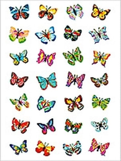 Etiket herma 6819 vlinder glitter folie | 10 stuks