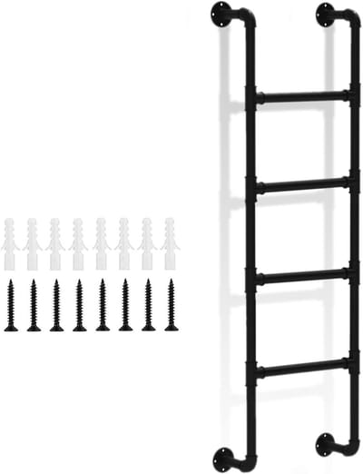 Nooduitgangladder - Vluchtladder Stapelbed - Veilig Klimmen - Aanpasbare Maat - 150kg Draagvermogen - Zwart