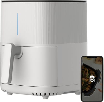 Hete Lucht Friteuse - Airfryer Keuken - Gezond Koken - Intuïtief LED Scherm - 5 Liter Inhoud - Wit