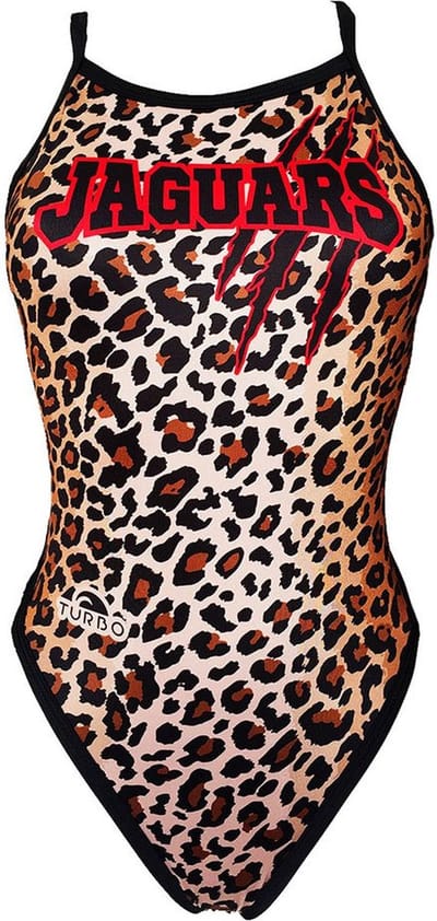 Turbo Leo Print Zwemkleding Zwart L Vrouw