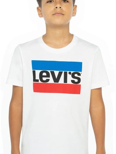 Levi´s ® Kids Sportswear Logo T-shirt Met Korte Mouwen Wit 5 Years Jongens