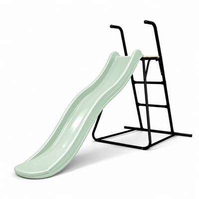 Complete Tweeb glijbaan met ladder - 175 cm - Platformhoogte 90 cm - Pastel groen