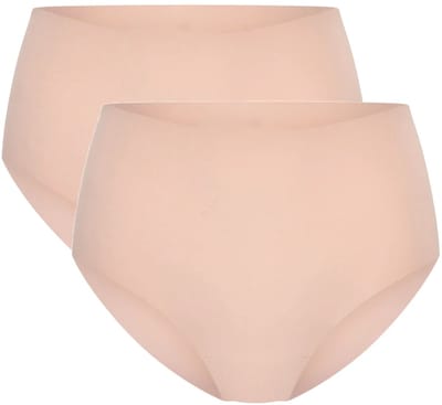 Beeren dames maxi slips Invisible - 2-pack Nel - maat S/M - caffè latte