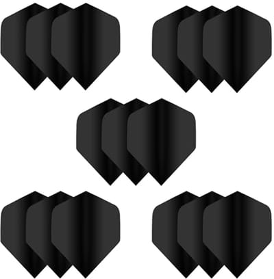 Extra dikke standaard dart flights - 15 stuks in 5 kleuren