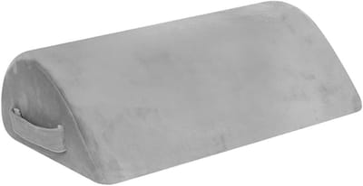 Voetensteun Bureau - Voetenbank Kussen - Comfortabel Zitten - Traagschuim Vulling - 40x26x13 cm - Fluweel Zwart