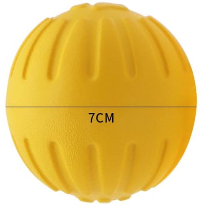 7/9 cm onverwoestbare, massief rubberen bal voor hondentraining, kauwen, apporteren en bijten. Hondenspeelgoed voor kleine, middelgrote en grote honden. Interactief.