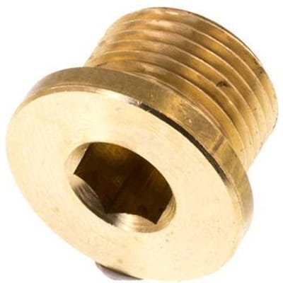 G 3/8'' Messing Plug met binnenzeskant 16 Bar [5 Stuks]