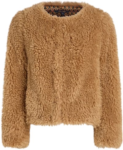 Dailygoods - Dailygoody King Louie Paloma Coat Boheme - Kunstbont Damesjas - Luxe uitstraling - Korte jas - Warm en stijlvol - Perfect voor elke gelegenheid