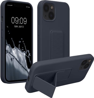kwmobile back cover voor smartphone - geschikt voor Apple iPhone 13 - 1x beschermhoesje van kunststof - In bosbesblauw