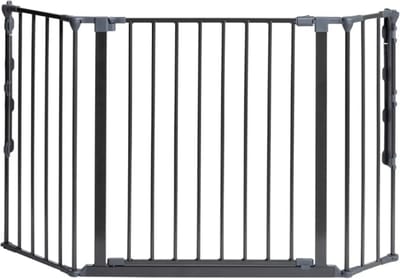 BabyDan Flex V Traphekje - Hoektraphek - Hoekhek - 92 - 125 cm - Schroefbevestiging - Zwart