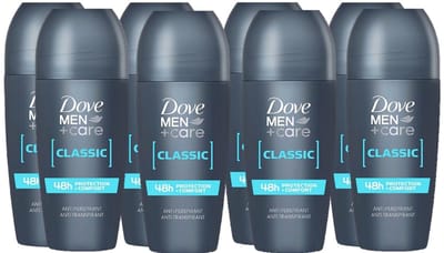 Dove Deo Roller - Men+Care Classic - Voordeelverpakking 8 x 50 ml