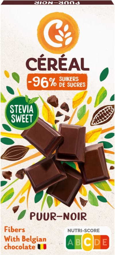 Céréal Chocoladetablet Puur - 5 x 85 gr - Voordeelverpakking