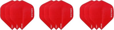 3 sets (9 stuks) Super Sterke Rode Poly XS100 - flights - dartflights