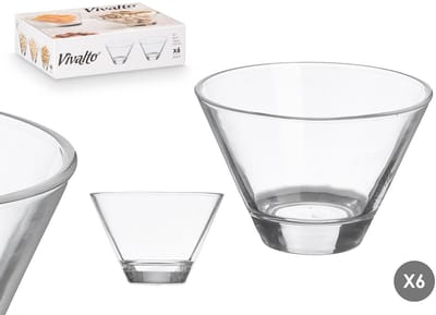 Vivalto IJsschaal - Set van 6 | 250 ml | Stijlvolle Serveerschalen voor Desserts & IJs