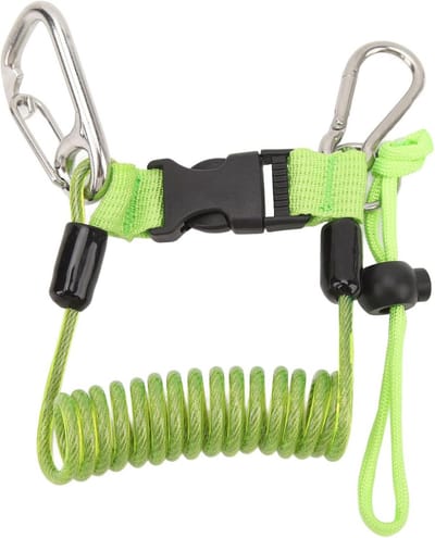 Duik Lanyard - Camera Riem - Onderwater Fotografie - Roestvrij Staal - 12 cm - Groen