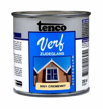 TENCO VERF WB ZG RAL CREMEWIT 9001