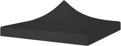 Partytentdak - Zonnedak - Feestelijke Bijeenkomsten - Waterafstotend Materiaal - 200x200 cm - Zwart