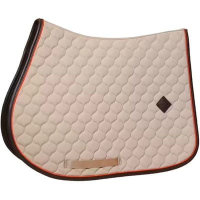 Kentucky Horsewear - Zadeldoek onion quilt leer neon jumping beige