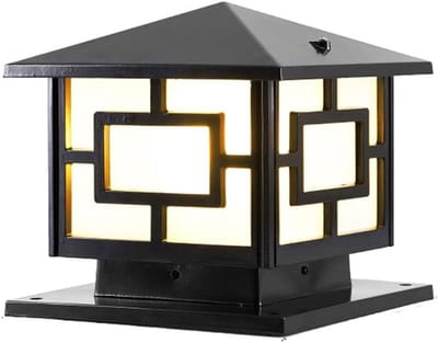 Buitenlamp Zuil - Paalverlichting Tuin - Ambiente Creëren - IP54 Waterdicht - 25x25cm - Zwart