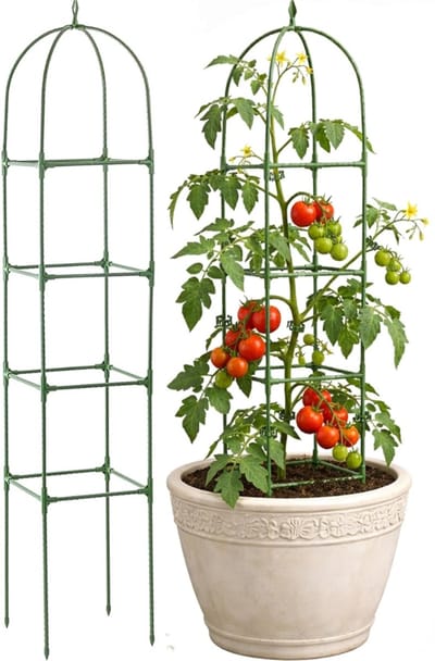 Klimrek Planten - Plantensteunen voor Klimplanten - Wandrek voor Buiten - Zwart