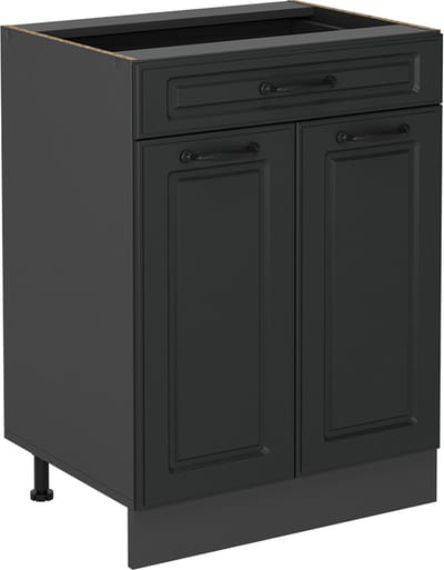 Vicco R-Line Keukenonderkast – 60 cm met lade, zonder werkblad Antraciet landhuis