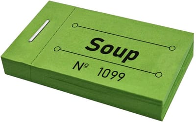 CombiCraft consumptiebonnen soup groen - 5 boekjes met in totaal 250 bonnen