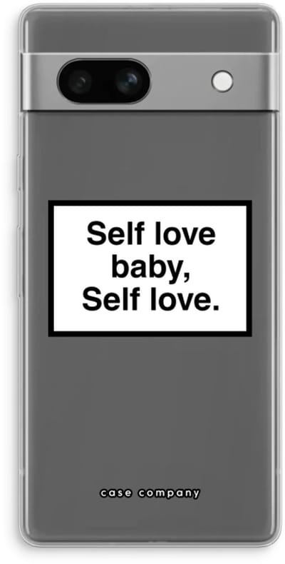 Case Company® - Hoesje geschikt voor Google Pixel 7A hoesje - Self love - Soft Cover Telefoonhoesje - Bescherming aan alle Kanten en Schermrand