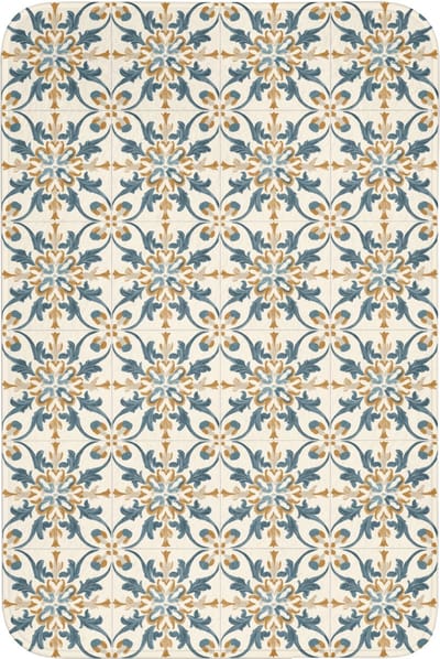 Badmat 60x90 cm - Antislip - Patroon - Klassiek - Kleurrijk - Badmatten voor badkamer - Badkamermat - Douchemat - Badkamer mat