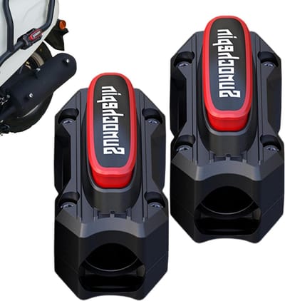 Motor Bumper Bescherming - Frame Valblokken - Motor Beschermen - Universele Pasvorm - 2 Delig - Zwart Rood
