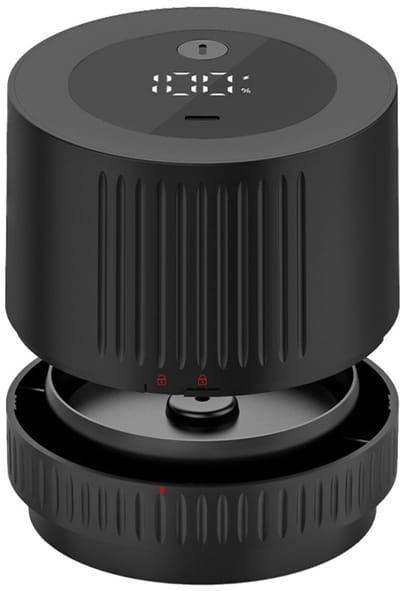longziming -Elektrische Mason Jar Vacuümpomp met LED-Display – Draadloze Vacumeermachine voor Wide & Regular Mouth Glazen, One-Touch Bediening en Oplaadbare Accu