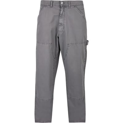 Urban Classics Broek rechte pijpen -Taille, 38 inch- Double Knee Carpenter Grijs