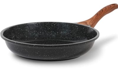 Koekenpan - Omeletpan Koekenpan - Lekker Koken - Granieten Anti-aanbaklaag - 20.5 cm - Zwart