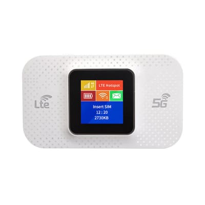 carmdering - Draagbare Internet Mobiele Hotspot, Simkaart Draadloze Draagbare Wifi, 300 Mbps 4G Sterke Dekking Sluit Tot 10 Apparaten Aan, voor Reisautobus