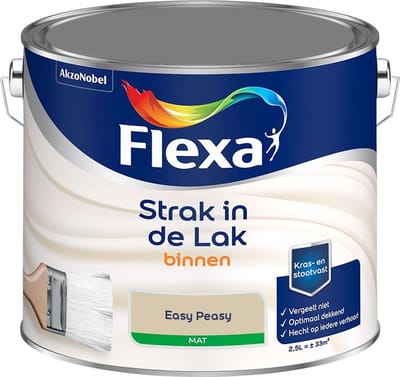 Flexa - Strak In De Lak Binnenlak Mat - Easy Peasy - Mengverf - 2,5 L