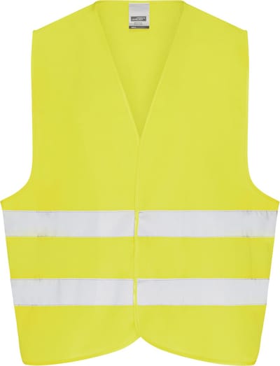 Veiligheidsvest – veiligheidshesje – fluorescerend geel – reflecterend - onesize – James & Nicholson