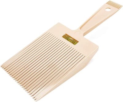 Barber kam met waterpas voor flat top kapsels - dubbele kam voor gelijkmatige knipresultaten