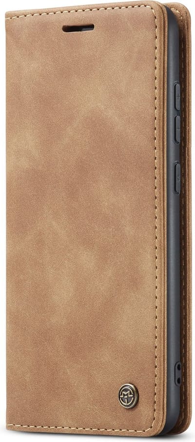 Casemania Hoesje Geschikt voor Samsung Galaxy XCover 7 - Sienna Brown - Dunne Portemonnee Book Case - Slim Wallet Case met Pasjeshouder
